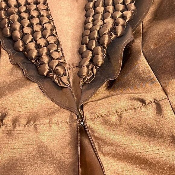 Serafina premium apparel brown dressy church jacket size 8 - Picture 15 of 15